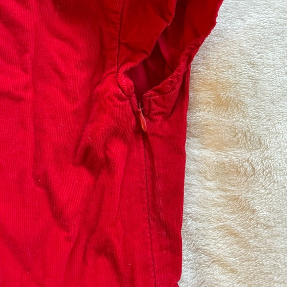GAP red corduroy zippered dress - Picture 5 of 6
